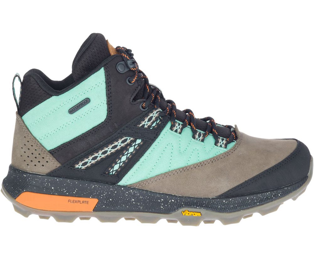 Kozaki Merrell Damskie Kolorowe - Zion Mid Waterproof X Unlikely Hikers Wide Width - 364817-HQE